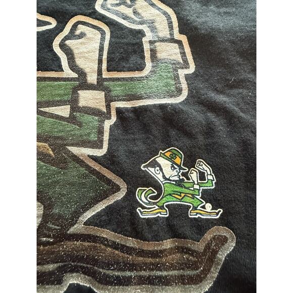 Notre Dame Fighting Irish Black T-shirt‎ Men's L/XL - Picture 6 of 9